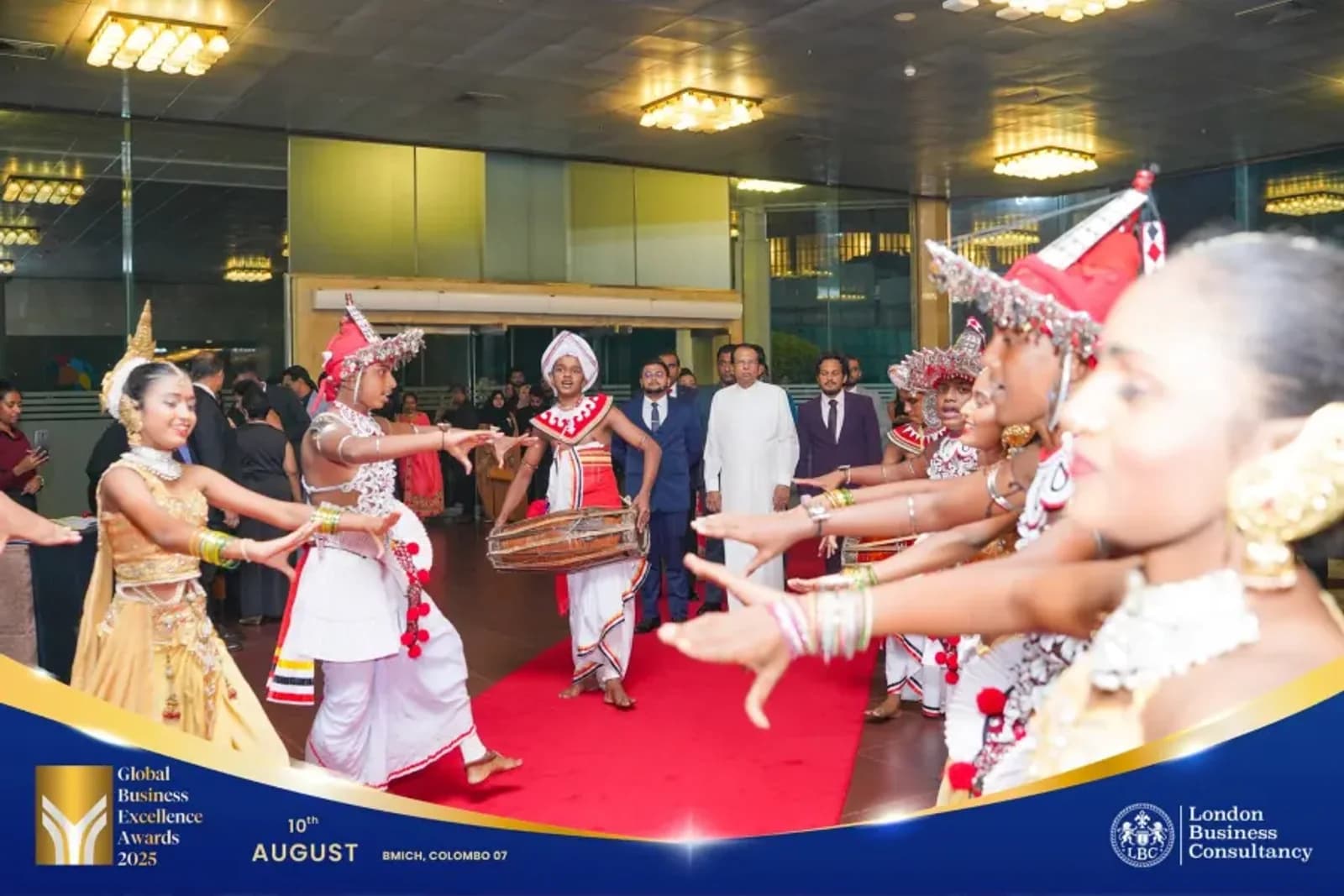 Cultural welcome at the Global Business Excellence Awards