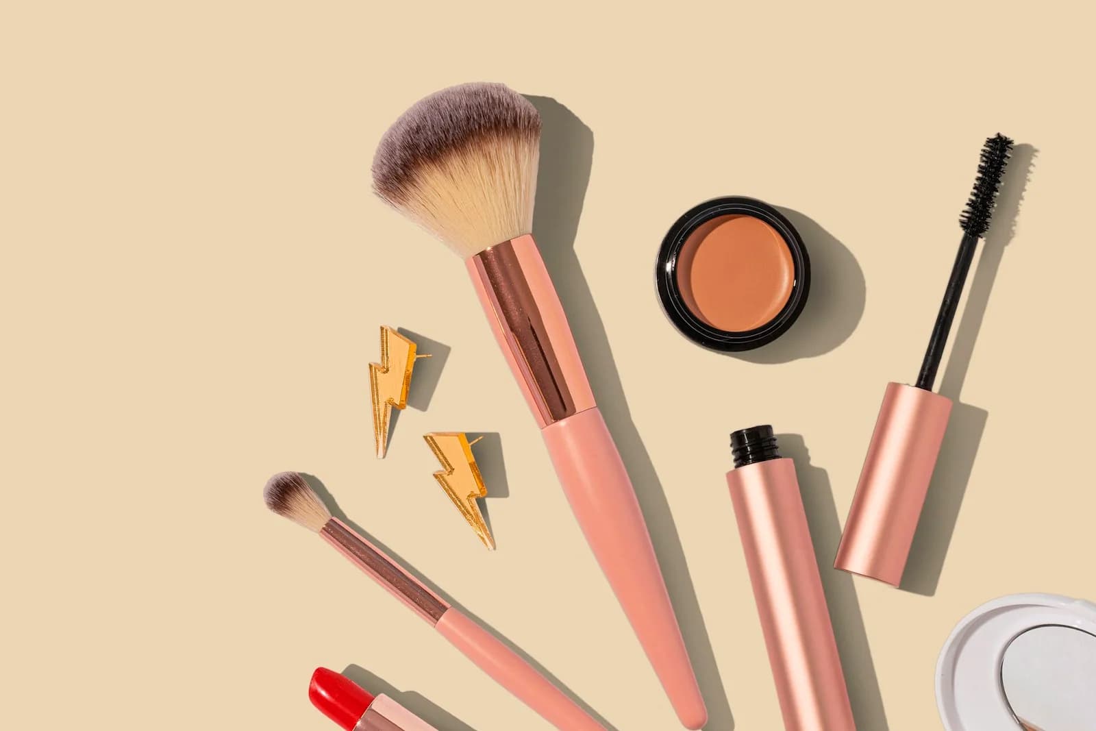 Creative products arranged for social media content production