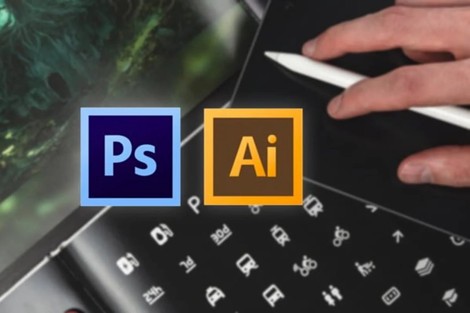 Graphic design course workspace