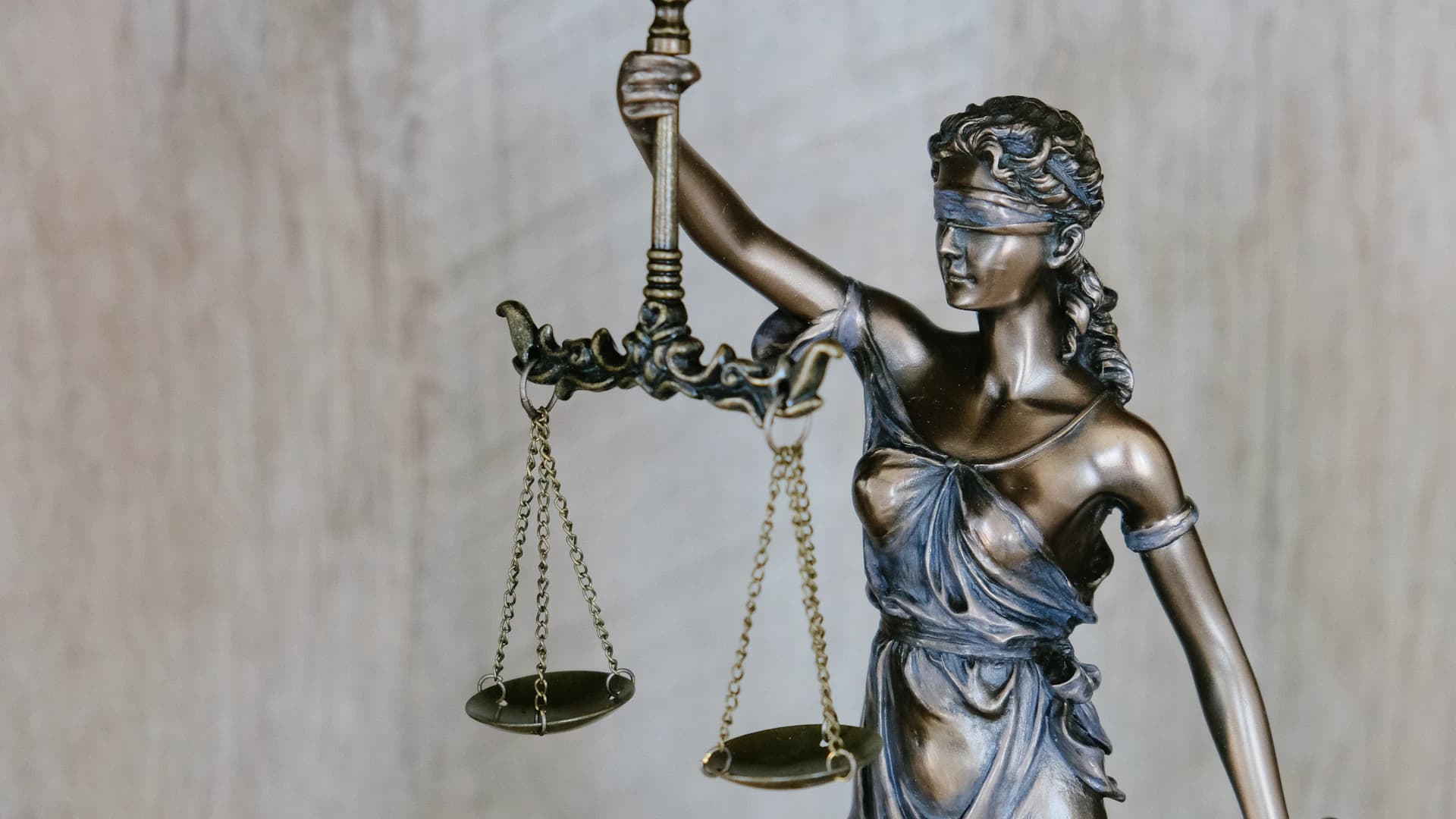 The scales of justice representing professional legal services