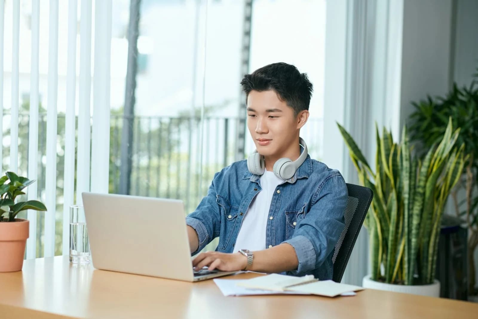 Learner building career-ready technology skills