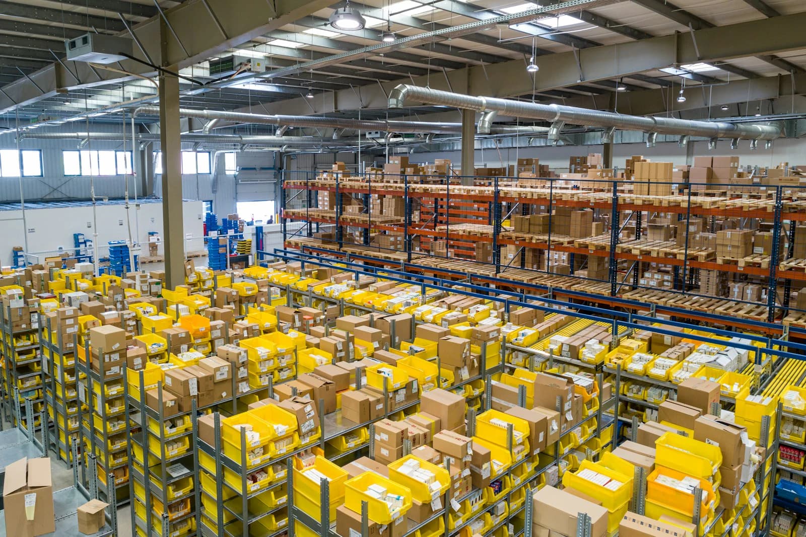 Organised logistics centre supporting international trade operations