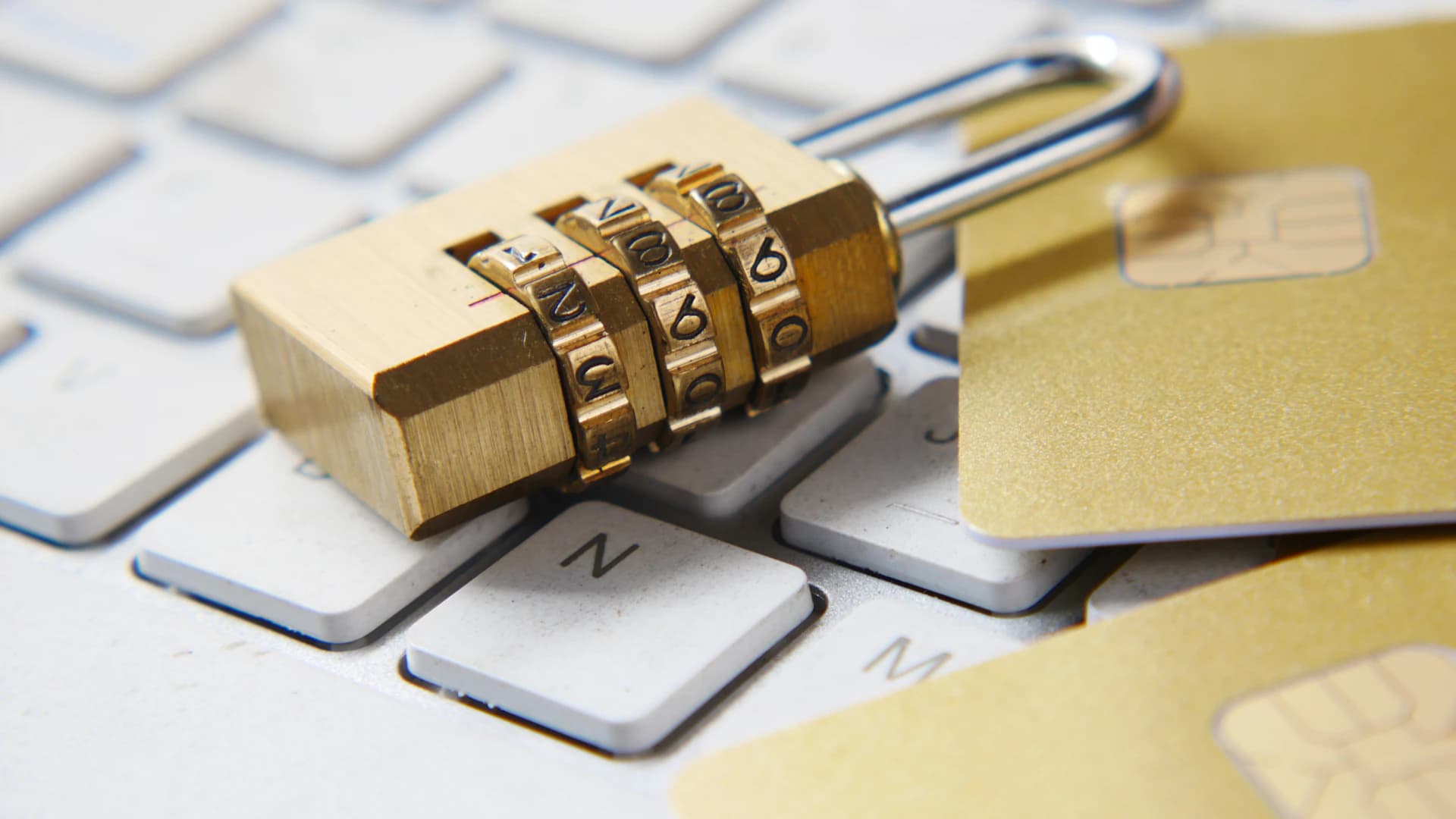 A combination lock protecting personal and payment information